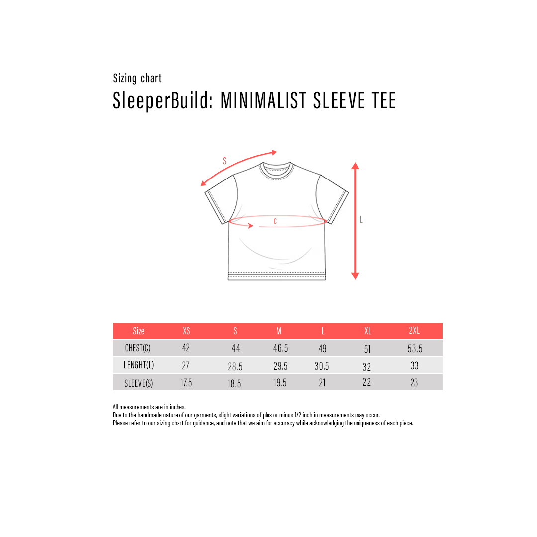 SleeperBuild Heavy Oversized Minimalist Tee – Black