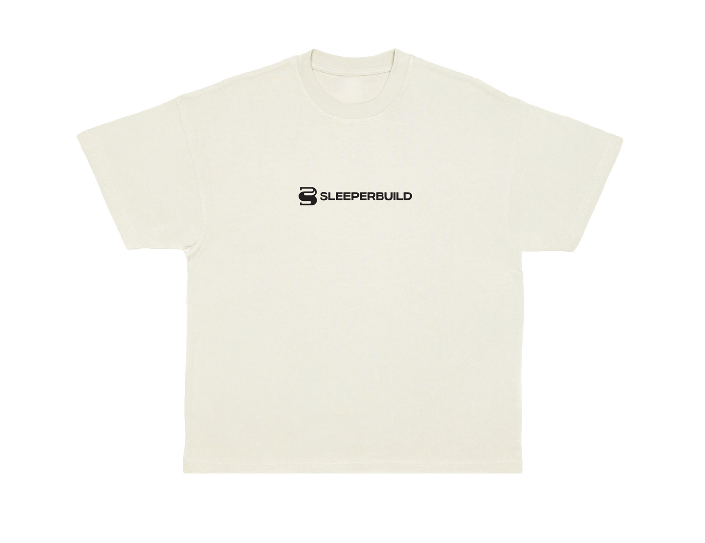 SleeperBuild Heavy Oversized Minimalist Tee – Off White